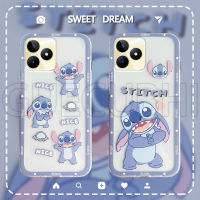 เคสโทรศัพท์ Realme C51 รูปแบบที่สวยงามล่าสุดเคสใสการ์ตูนน่ารักกันลื่นกันกระแทกจะไม่เปลี่ยนเป็นซิลิโคนนิ่มสีเหลืองปลอกโทรศัพท์ OPPO Realme C51น่ารัก