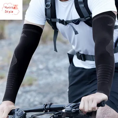 DGJKF ถุงมือยาว ยางยืด กีฬา ขับรถ ชาย ขี่จักรยาน ขับรถ วิ่ง ฟุตบอล แขนผ้าไหมน้ำแข็ง แขนระบายความร้อน ป้องกันแสงแดด แขนเสื้อ