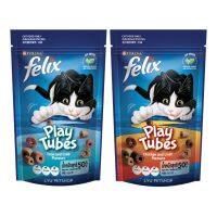 Purina Felix PlayTubes ขนมแมวเฟลิกซ์ เพลย์ทูป รสทูน่าและปู / ไก่และตับ ขนาดบรรจุ 50 กรัม