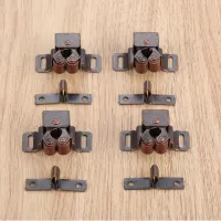 【LZ】 4Pcs Cabinet Door Stopper Spring Touch Latch Ball Roller Catches Cabinet Wardrobe Stoppers Damper Buffer Hardware 43x28mm