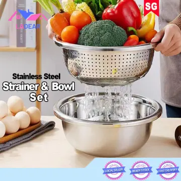 Kitchen Rice Washing Basket With Thickening Strainer And Creative