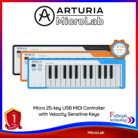 Arturia MicroLab USB MIDI Controller คีย์บอร์ดไม่มีลำโพงในตัว สามารถใช้งานควบคู่กับ Android หรือ Apple iPads ได้ รับประกันศูนย์ไทย 1 ปี