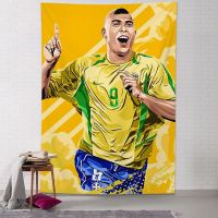 Tapestry Wall Decor Football Star Oil Painting Living Room Hanging On The Wall Home Decoration Bedroom Background Cloth