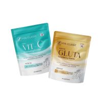 กลูต้า + VIT-C กรอกปาก ไฮยาคลาสซี่ Hya Classy Gluta กลูต้าผิวขาว ไฮยาคลาสซี่ (ราคาต่อซอง)