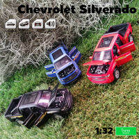 โมเดลรถกระบะเชฟ Silverado 1:32 Light Sound