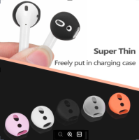 ซิลิโคนหูฟังแบบบางพิเศษ 4 รู สีใหม่ (ใส่เคสปิดฝาได้) Air pods/Realme Buds Air/Huawei freebuds/Mi Air