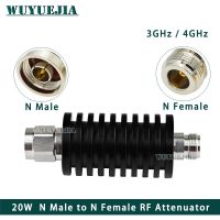 1Pcs N Male Plug to N Female Jack Connector 20W RF Attenuator DC-3Ghz or 4Ghz RF coaxial Power 50ohm 1~20db/30db/40db Electrical Connectors