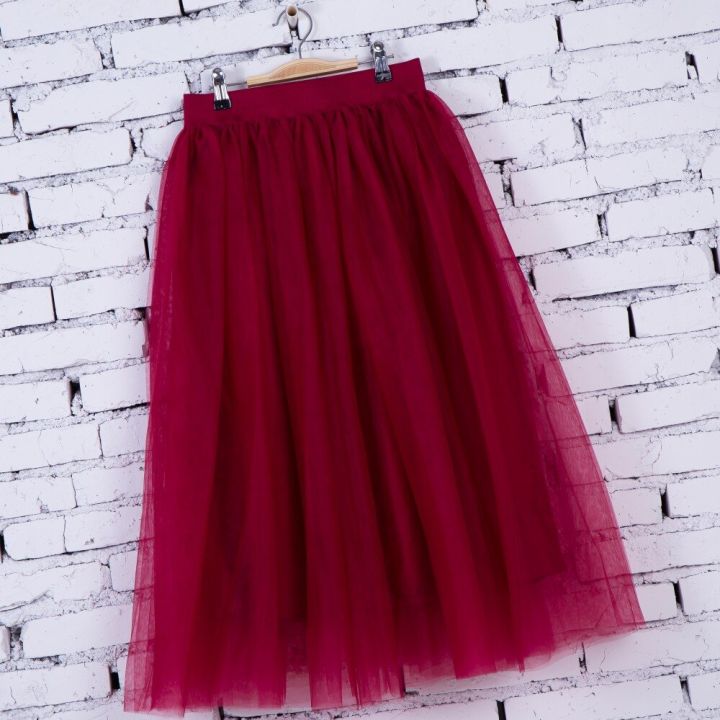 80-cm-sweet-princess-tutu-tulle-skirt-for-women-elastic-faldas-high-waist-midi-mid-caft-mesh-yarn-skirts-saia-jupe