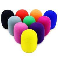 ∈▲◇ Mic Cover Colorful Handheld Microphone WindscreenWashable Blocks Out Plosives Ball Type Pop Filter Foam Cover(10 Colors)