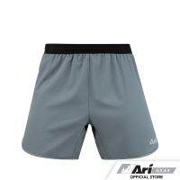 ARI MENS ALLROUND 5" RUNNING SHORTS - GREY/BLACK/SILVER กางเกงวิ่งชายอาริ ออราวน์ 5 นิ้ว สีเทา