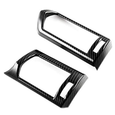 Carbon Fiber Side Dashboard Air Condition Vent Outlet Cover Trim Frame Sticker for Toyota Land Cruiser 300 LC300 2023+