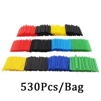 ☎✽ 530Pcs/Bag 2:1 Polyolefin Heat Shrink Tube Assorted Kit Insulated Waterproof Wrap Wire Cable Protector Sleeving Heat Shrink Tube