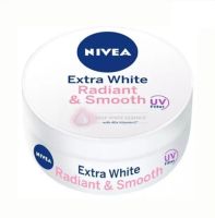 Nivea Extra นีเวีย เอ็กซ์ตร้า ไวท์เรเดียนท์&amp;สมูท ครีมกระปุก(สีขาว) 100 มล