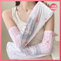 Summer Cartoon Loose Sun Protection Ice Sleeve Hello Kitty My Melody Cinnamoroll Kuromi Biking Drive Sun Protection Arm Sleeves