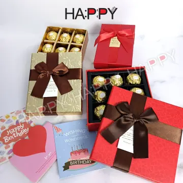 Buy Midiron Perfect Gift for Him/Her |Beautiful Gift for Valentine's Day,  Birthday, Anniversary | Gift for Girlfriend, Wife, Fiancé & Women's| chocolate  Gift Pack- 192 Gram Chocolates, Greeting Card and Artificial Rose
