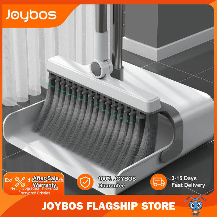 Joybos 2 in1 Foldable Broom and Dustpan Set Household Cleaning Long