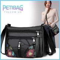 PETIBAG สันทนาการ ความจุขนาดใหญ่ หลายชั้น กระเป๋าโท้ท กระเป๋าถือผู้หญิง กระเป๋าคุณแม่วัยกลาง กระเป๋าสะพายไหล่แบบเมสเซนเจอร์ ซื้อกระเป๋าผัก