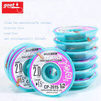 แพ็คของ10ชิ้นญี่ปุ่น GOOT CP-2015 Desoldering ไส้ตะเกียงด้วยลวดทองแดงถักและฟลักซ์พิเศษที่ไม่ใช่คลอรีนสำหรับ PCBs ESD ได้อย่างปลอดภัย