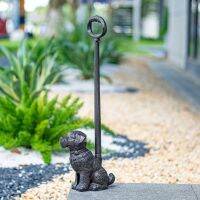 xfcbfSungmor Cast Iron Door Stopper Dog Statue Decorative with Tall Handle 19.4 In Tall Portable Doorstops Antique Style Unique Decor