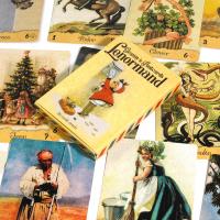 11*6.5 ซม.GrannyS โปสการ์ด Lenormand 36 การ์ด Oracle Deck Century จากยุโรป Tarot Deck