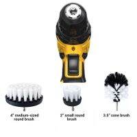 Drill Brush Attachment Kit Electric Scrubber Cleaning Brush Tool Kit For Cleaning Car Wheels Tires Glass Windows Cleaning Tools