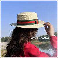 หมวกกันแดก หมวกโบสเตอร์  Boater hats สินค้าคุณภาพดีรูปถ่ายของร้านจริง ตรงปก ส่งจากเชรียงรายทุกวัน