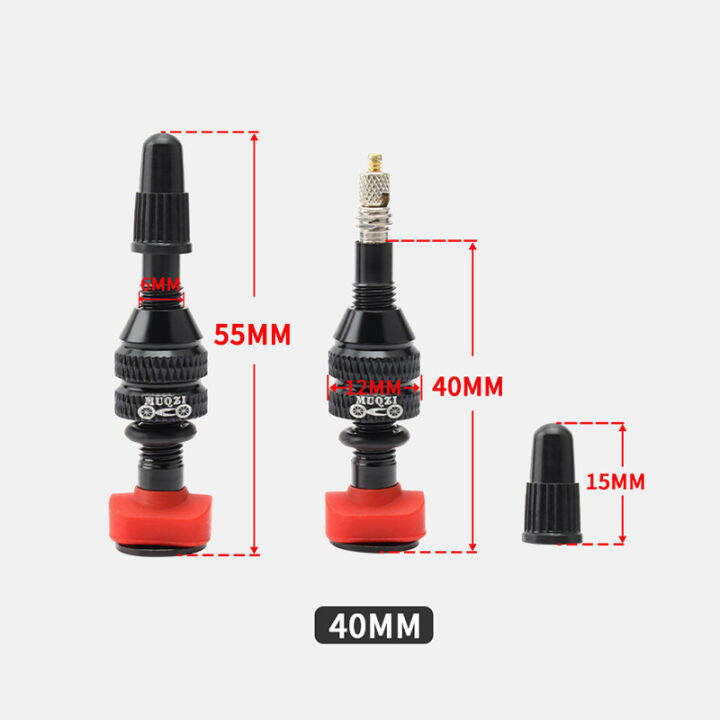 gude001-2โครงเหล็กของจักรยานเสือภูเขายางแบบไม่มียางในขนาด40มม-60มม-สำหรับวาล์ว-f-v-จักรยานบนถนน-mtb-ขอบแบบไม่มียางในหัวเครื่องมือวาล์วแกนทองเหลืองทำจาก-cnc