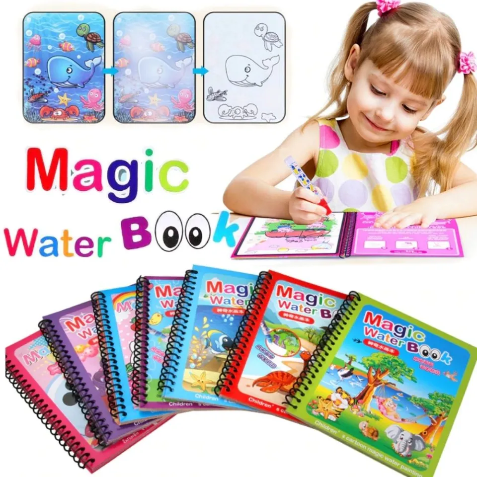 Water Coloring Books for Toddlers, Water Painting Book for Toddlers, Paint  with Water Books, Water Doodle Book Toys for 3-5, Travel Toys for Toddlers