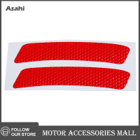 Asahi Motor 2pcs รถกันชนสะท้อนแสงแถบสติกเกอร์สติกเกอร์ Auto Accessories