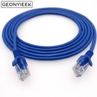 ☌✐♟ GEONYIEEK Best Price 1m 2m 3m 5m 10m Blue Ethernet Internet LAN CAT5e Network Cable for Computer Modem Router TOP Quality June5