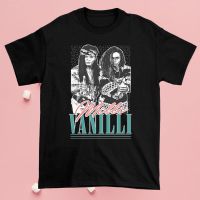 เสื้อเชิ้ตแขนสั้น พิมพ์ลาย Milli Vanilli Must Have สีดํา แฟชั่นฤดูร้อน สําหรับผู้ชาย DIY  P3EJ