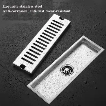 Tile Insert Cover Floor Drain SUS304 Long Linear Rectangular