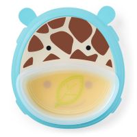 [ ของเล่นเด็ก Gift Kids ] Skip Hop ชุดจาน ชามใส่อาหาร สำหรับเด็ก ZOO SMART SERVE PLATE &amp; BOWL-GIRAFFE [ ถูกที่สุด. ลด 30% ].