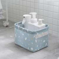 Fabric Storage Boxes Desktop Sundries Toys Stationery Organizer for Cosmetics Waterproof Home Office Decor Desk Storage Basket