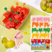 Creative Fruit Fork Loaded Alphabet Fruit Fork Children Accessories Fruit Fork Cute Pick Home Animal Tableware Bento Kitche E7Q1