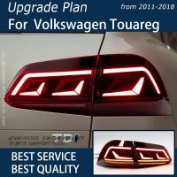 ไฟรถยนต์สำหรับไฟท้ายรถยนต์ VW Touareg 2011-2018ไฟ LED อัปเกรดพาสสาทสไตล์ B8.5การออกแบบเครื่องมือไฟสัญญาณแบบไดนามิก Dunzheng9084295