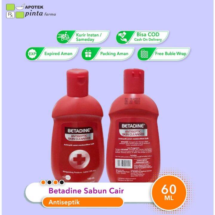 BETADINE ANTISEPTIC SKIN CLEANSER 100 ML Lazada Indonesia
