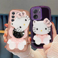 เคสโทรศัพท์ Xiaomi 13T Xiaomi13T Pro 5G เคส Phone Case เคสกระจกแต่งหน้า Hellokitty โปร่งใสสีทึบป้องกันเลนส์กรอบนุ่ม2023