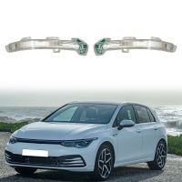 1Pair Turn Signal Car Turn Signal Accessories Car Front Left Rearview Side Mirror Indicator Light for VW Golf Mk8 2020 2021 2022