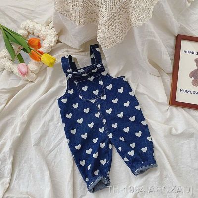 ┇ↂ▽ Milancel roupas de bebê denim macacão infantil amor impressão da criança