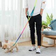SWEET ELVES Dây Xích Đi Bộ Hai Mục Đích Bằng Nylon Dây Kéo Chạy Cho Chó