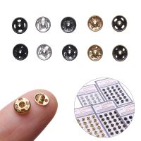 10/24Pcs 5mm Mini Button DIY Doll Clothes Metal Invisible Snap Buckle Doll Clothing Sewing Home Accessories Gifts