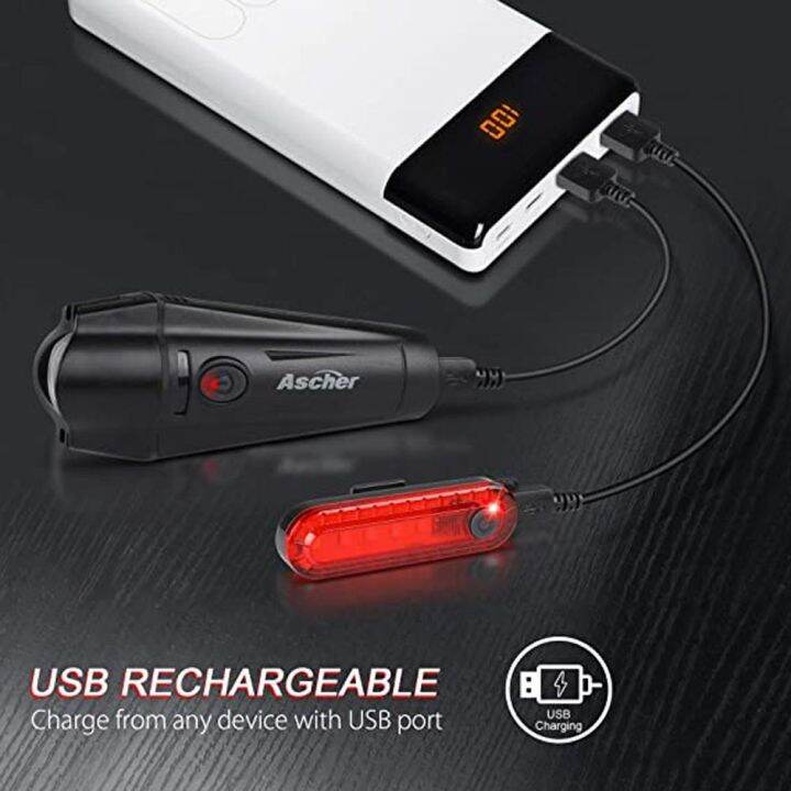 rongjingmall-mtb-อุปกรณ์จักรยาน-usb-ชาร์จไฟได้ไฟท้าย-led-ไฟหน้ากันน้ำไฟท้ายไฟจักรยานจักรยาน-lampu-belakang-ไฟท้าย