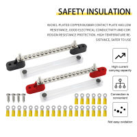 6 Way 12Way Power Distribution Block 100A Busbar Terminal Block 12V Bus Bar Busbar Power Case สำหรับรถบรรทุกเรือรถ Camper RV