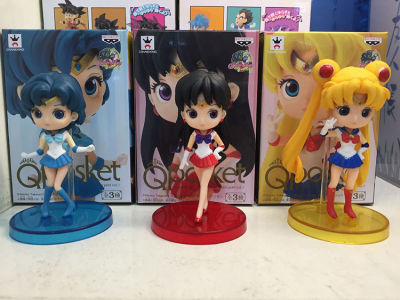 QPosket Sailor Moon figure model โมเดล เซเลอร์มูน ฟิกเกอร์ 3 ชิ้น/เซ็ต (A) ของสะสม ของเล่น ของเล่นถูกๆ ของเล่นเด็ก 🇨🇳