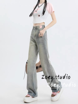 Zoey.Studio กางเกงยีนส์ กางเกงขายาว กางเกงคาร์โก้ผู้หญิง กระชับ ความสะดวกสบายความสะดวกสบาย ลำลอง 2023 NEW WNK23906FS 36Z230909