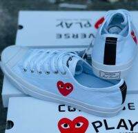 ?รองเท้าconvers_jack play Heart✅งานแท้ 100%  กล่องตรงรุ่น ใส่สบายเท้า รองเท้าผ้าใบ รองเท้าลำลอง รองเท้าผู้หญิง รองเท้าแฟชั่น