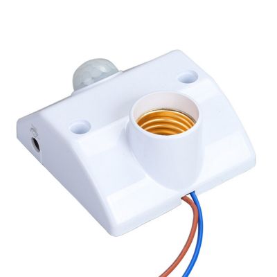 โคมไฟ E27เซ็นเซอร์ตรวจจับการเคลื่อนไหวเสียงเบ้าปลั๊กที่ใส่110V 220V AC Ampoule ฐานหลอดไฟไฟ LED หลอดไฟอัจฉริยะสลับไฟติดเพดานสีขาวและส่วนประกอบ
