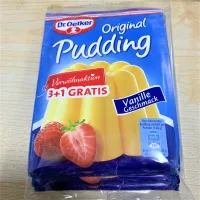 Free shipping from 4 bags Dr.Oetker pudding strawberry vanilla flavor powder 1 piece for people