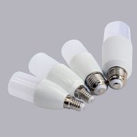 E14สปอตไลท์หลอดไฟ LED ทรงกระบอก,ความสว่างสูงสปอตไลท์ E27 220V 3W 5W 7W 9W 12W 15W 18W